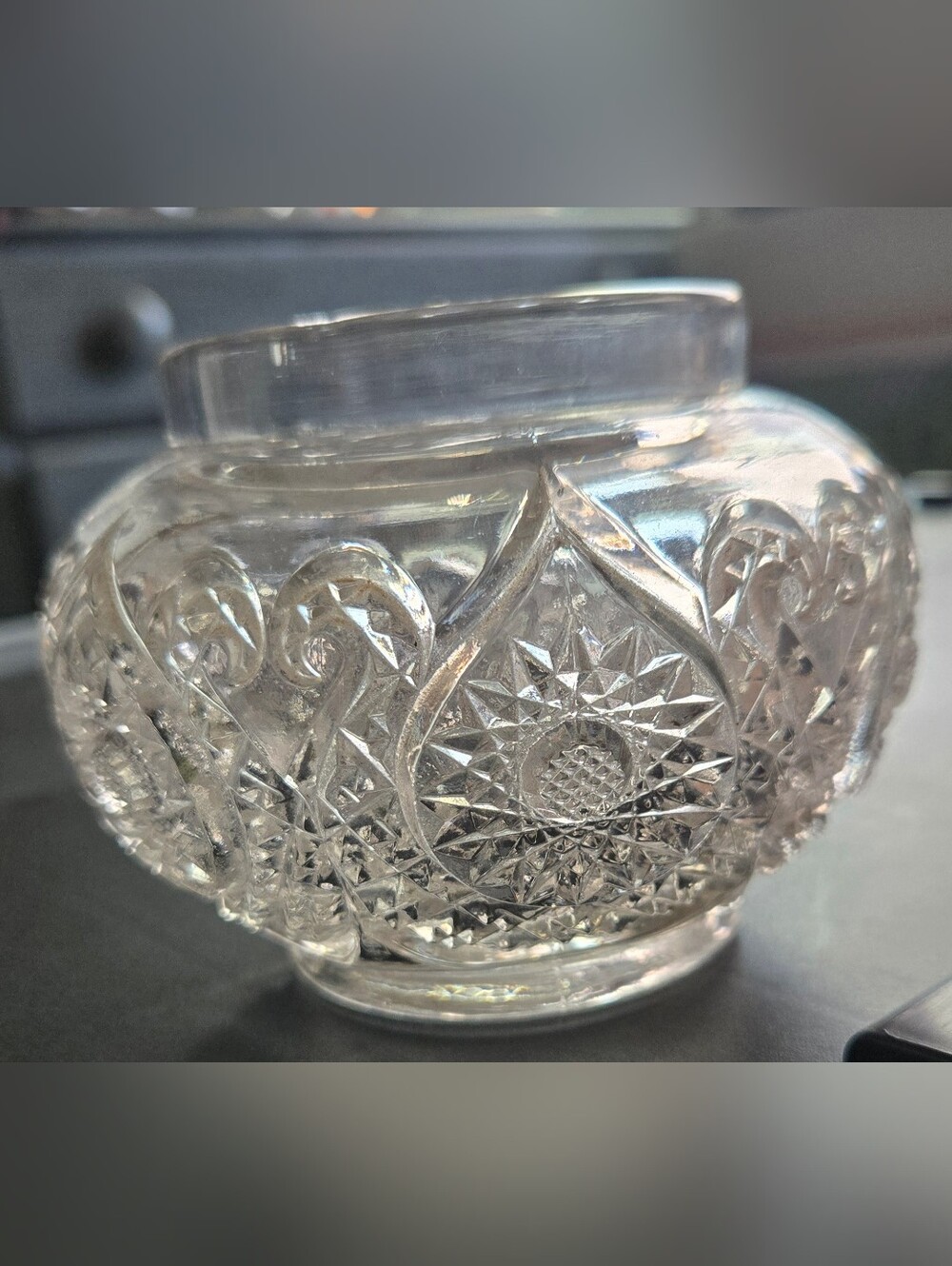 Vintage Small Cut Crystal Bowl